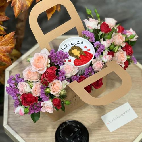 كوب كيك مع إمكانية تغيير العبارة والرسمة منسق ب مي...