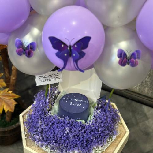 لنش كيك مع إمكانية تغيير العبارة والرسمة منسق بورد...