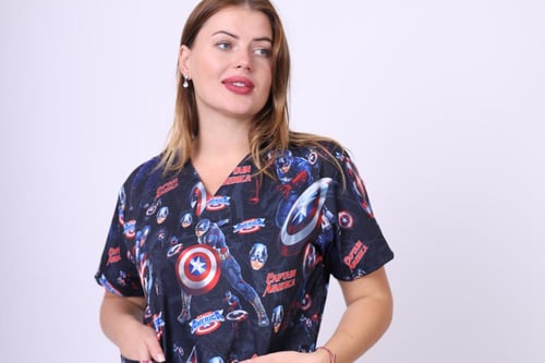 قميص مطبوع (نسائي)