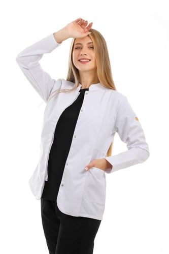 لابكوت هاف كولار نسائي قصير