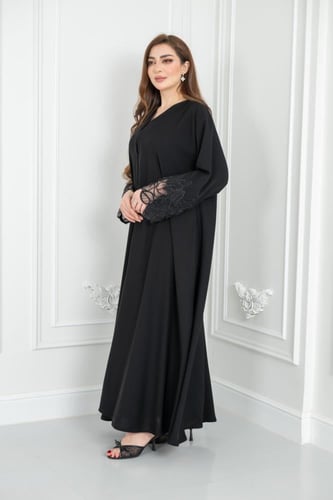 عباية جنى تطريز نواعم نصف كلوش