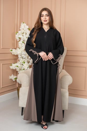 عباية فيونكة الوان نصف كلوش – فخامة وأناقة قطعة وا...