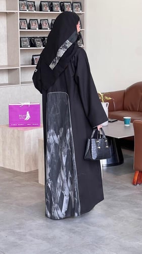 عباية سلوى نصف كلوش إطلالة راقيةفخامة واناقه يوميه