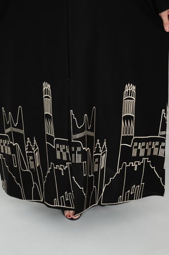 عباية كتان واقف المجد – فخامة تعكس ذوقك الراقي