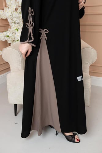 عباية فيونكة الوان نصف كلوش – فخامة وأناقة قطعة وا...