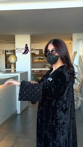 عباية قطيفه ثلجي