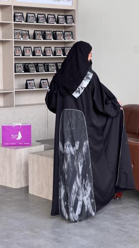 عباية سلوى نصف كلوش إطلالة راقيةفخامة واناقه يوميه