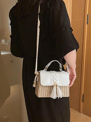 حقيبة لمسة الخوص