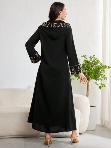 عباءة مطبوعة فضفاضة