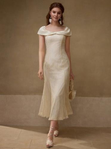 فستان توب شبكي مزخرف