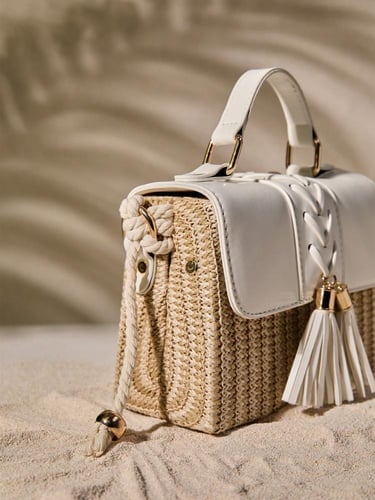 حقيبة لمسة الخوص