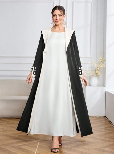 عباية نسائي بتصميم أنيق اللون