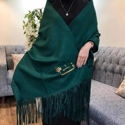 سكارف شتوي بالون الاخضر الانيق