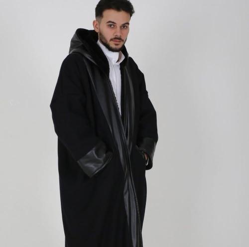 فروه جوخ شتوي مع جلد على الاطراف