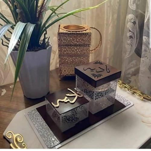 طقم مباخر خشبي