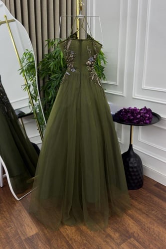 فستان سهره تل كوري كلفة تطريز