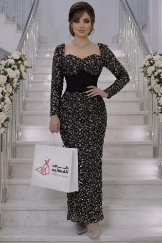 فستان سهره فخم VIP أسود