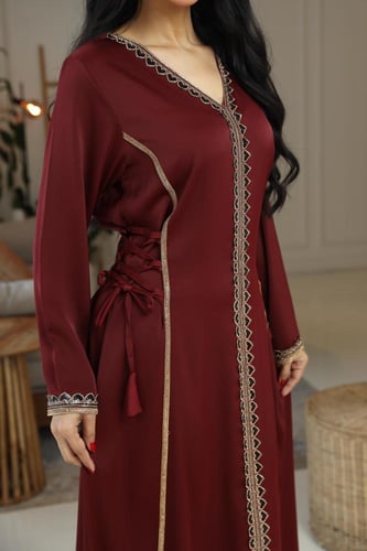 جلابية رمضانية بتطريز كريستال فاخر