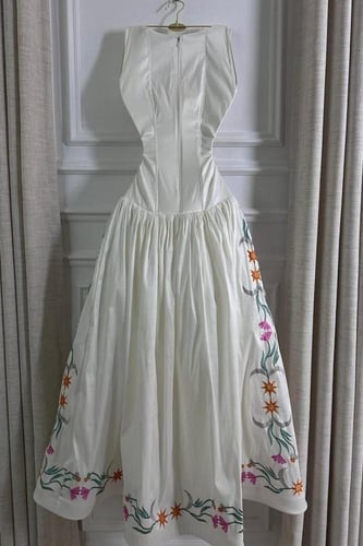 فستان عيد شانطون بتطريز كمبيوتر فاخر