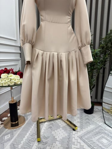 فستان بيج فخم خامة باربي