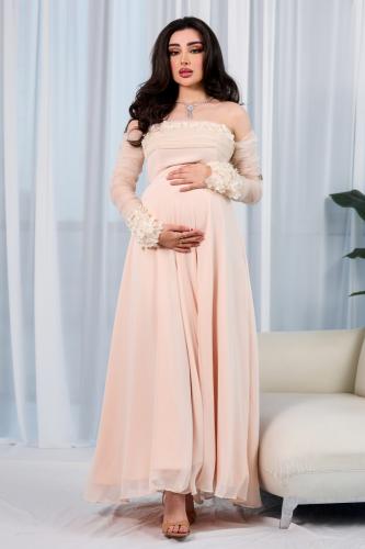 فستان سهره ناعم للحوامل مريح وأنيق 2025 - فساتين ح...