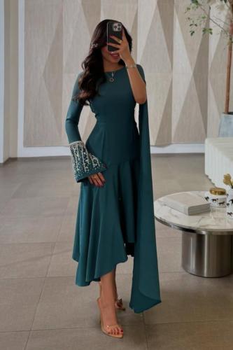 فستان ميد فاخر كم طويل