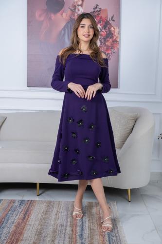 فستان كشخة مناسب للعيد- متوفر بلونين