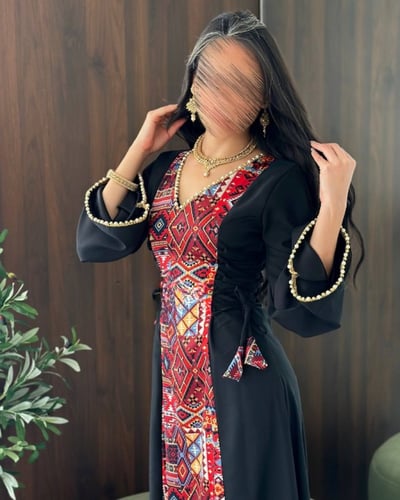 جلابية رمضانية فاخرة بتصميم تراثي عصري متوفرة بلون...