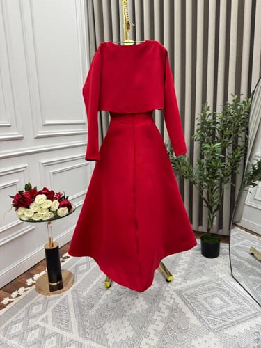 فستان ميد لون بيج أنيق خامة باربي