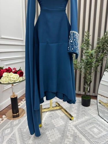 فستان ميد فاخر كم طويل