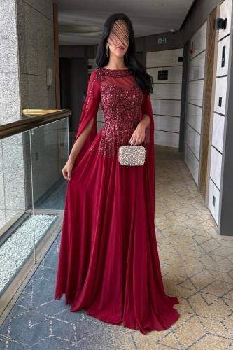 فستان سهرة للحوامل فخم وراقي