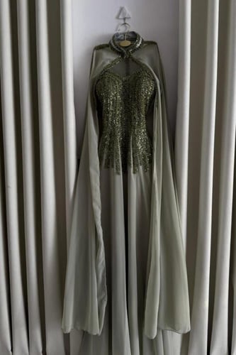 فستان سهره فخم مناسب للحوامل