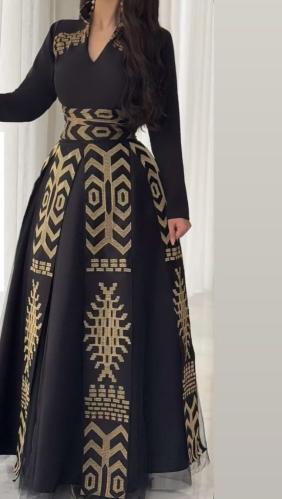 فستان سهره ملكي لون اسود