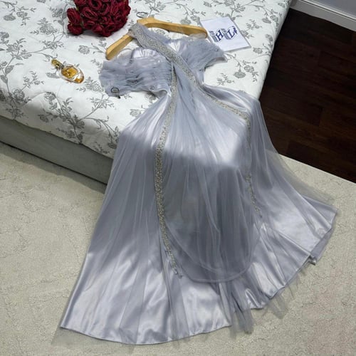 فستان سهرة للحوامل لإطلالة ملكية - فساتين حوامل فخ...