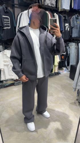 طقم شتوي رمادي