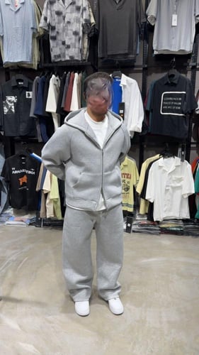 طقم شتوي رصاصي