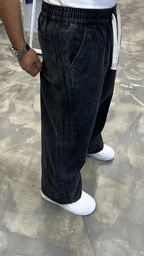 بنطلون اوفر سايز أسود