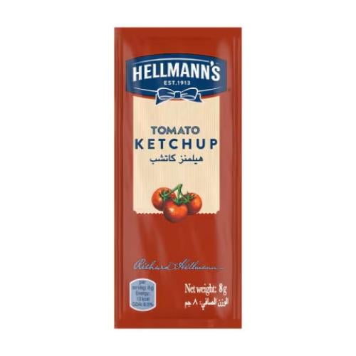 كاتشب الطماطم هيلمنز-Hellmann’s Real Ketchup 8g