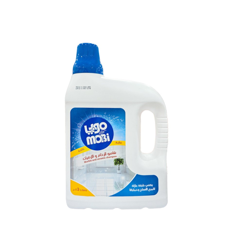 شامبو موبي للرخام والسراميك والارضيات 3 لتر