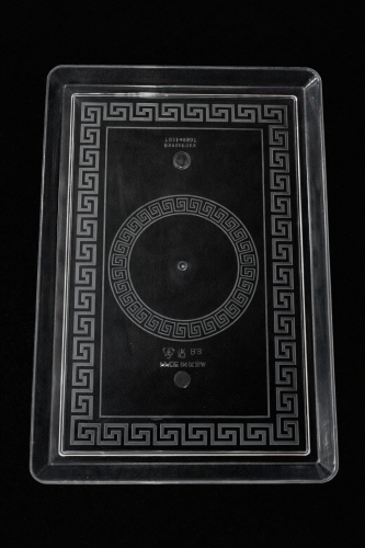 صحون شفاف كريستال مستطيل مقاس 4