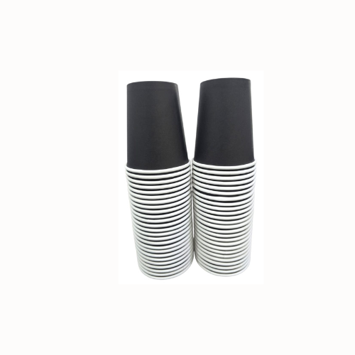 ريما كاسات ورقية 8 اونص دبل اسود