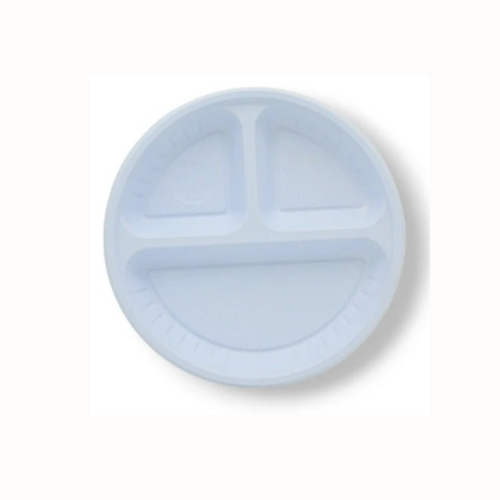 صحن بلاستك دائري مقسم رقم 18