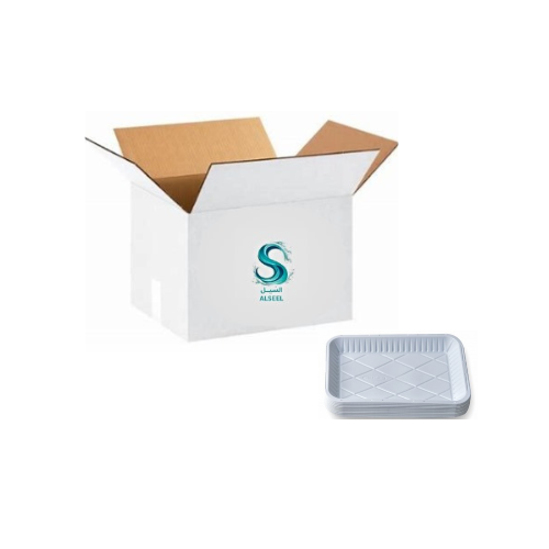 صحن بلاستك مستطيل رقم 3 ( كرتون 20 * 50 )