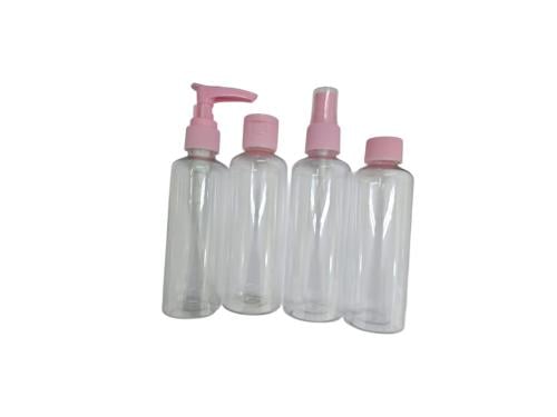 علب بلاستيك وردي كبير 4 حبة ( SH337 )