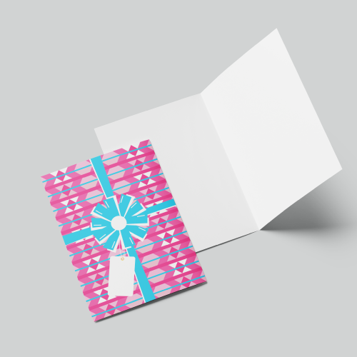 Gift card with Sadu embroidery