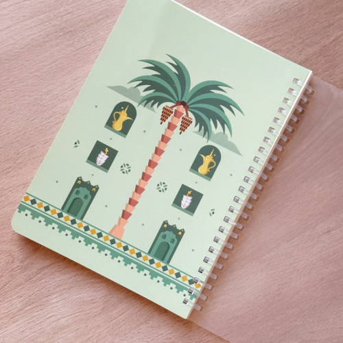 A notebook from the Khair Earth Our Coffee and Dates collection