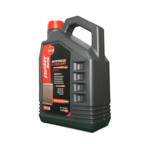 Fluiday | ماء رديتر تركيز 80/20 احمر سعة 3.78 لتر