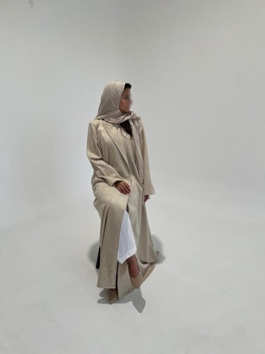 Beige Suede Suit