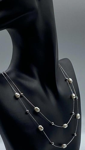 سلسال نسائي انيق مصنوع من الستانلس ستيل المقاوم لل...