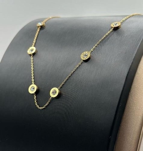 سلسال نسائي انيق مصنوع من الستانلس ستيل المقاوم لل...